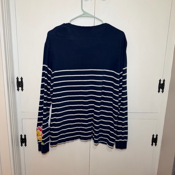 Polo Ralph Lauren Long Sleeve Floral Stripe Print Tee Men - Picture 3 of 12